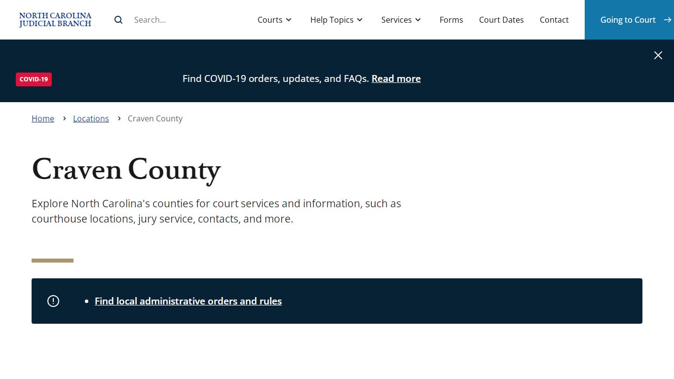 Craven County | North Carolina Judicial Branch - NCcourts